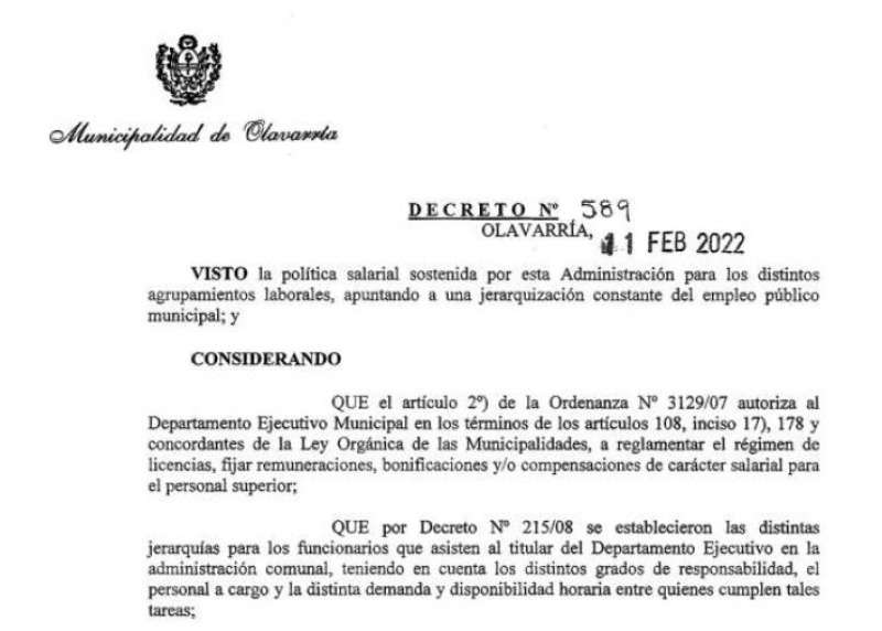 El Ejecutivo cambi la forma de liquidar sueldos de funcionarios